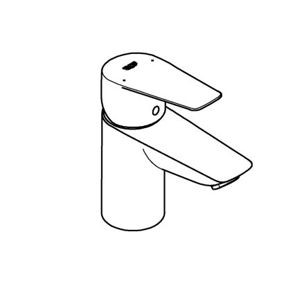 GROHE 23773001 - Tvättställsblandare START EDGE, storlek S, blank krom