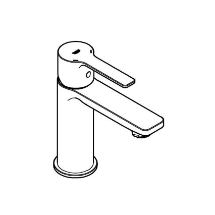 GROHE 23791DC1 - Tvättställsblandare LINEARE i rostfritt stål