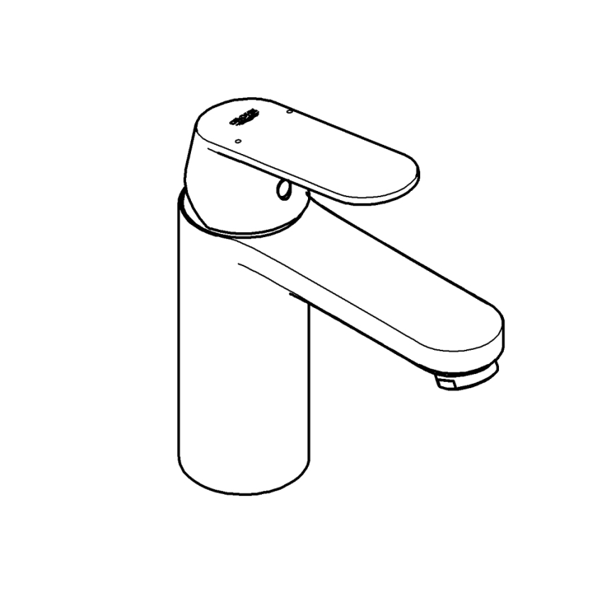 GROHE 23926000 - Tvättställsblandare DN 15, storlek M, polerad krom