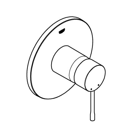 GROHE 24057GN1 - ESSENCE duschblandare i borstat guld