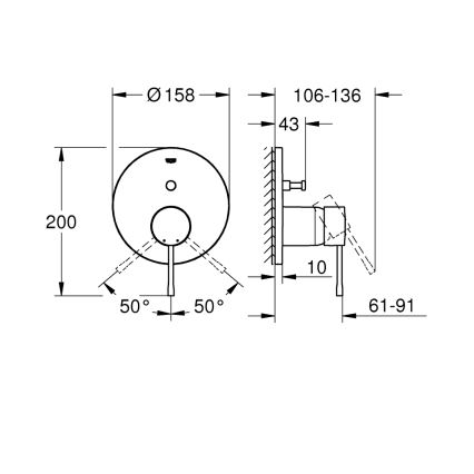 GROHE 24058GN1 - ESSENCE-blandare i guldfinish