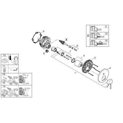 GROHE 24060003 - Blandare PLUS i polerad krom
