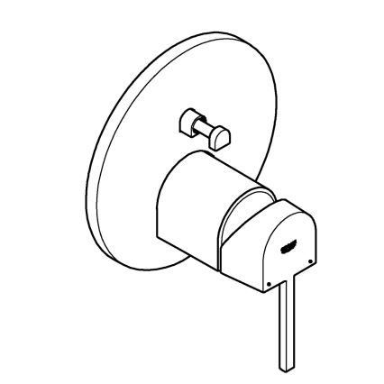 GROHE 24060003 - Blandare PLUS i polerad krom