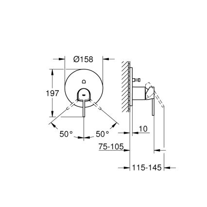 GROHE 24060003 - Blandare PLUS i polerad krom