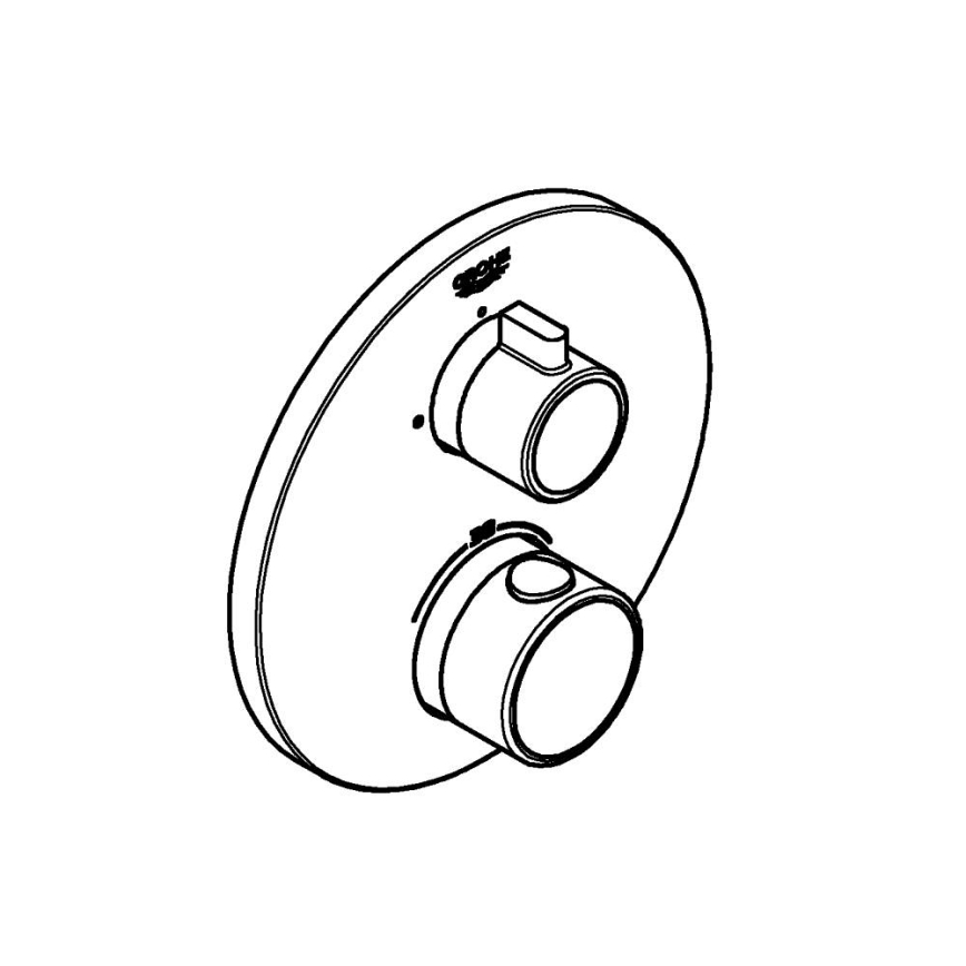 GROHE 24075000 - GROHTHERM termostatisk duschblandare, polerad krom