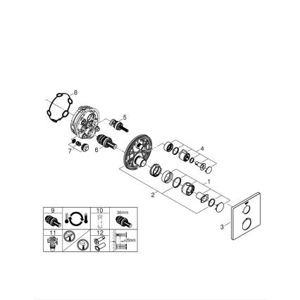 GROHE 24078000 - Termostatisk duschblandare GROHTHERM polerad krom