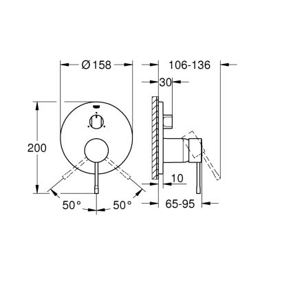 GROHE 24092001 - ESSENCE-blandare i polerad krom