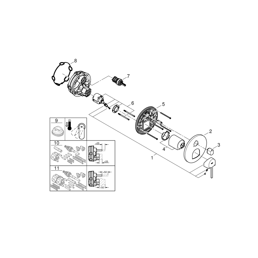 GROHE 24093003 - PLUS-blandare i polerad krom