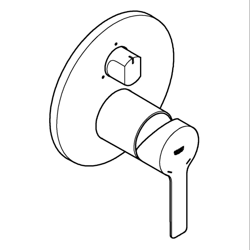 GROHE 24095001 - LINEARE-blandare i blank krom