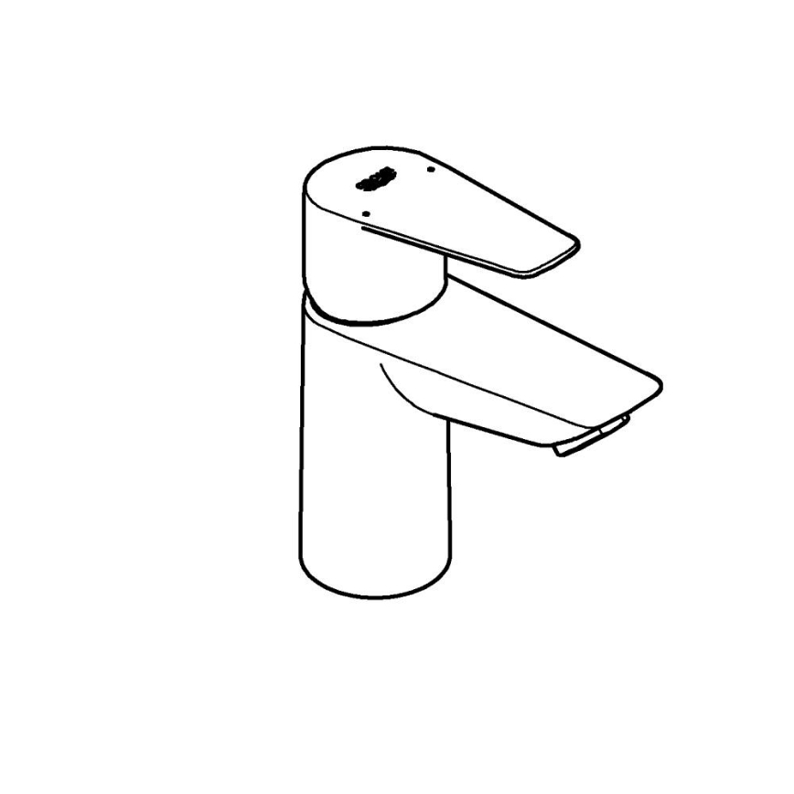 GROHE 24199001 - Tvättställsblandare START EDGE DN 15 blank krom