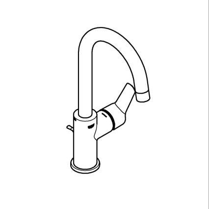 GROHE 24203002 - Tvättställsblandare START, storlek L, blank krom