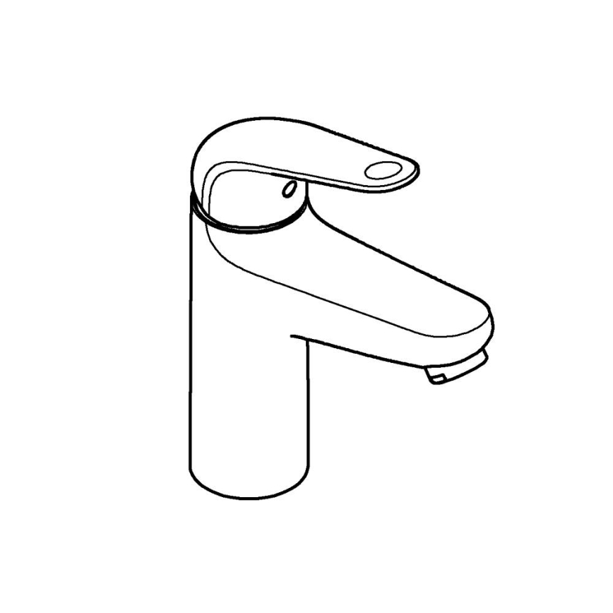 GROHE 24326001 - Tvättställsblandare SWIFT DN 15, storlek M, blank krom