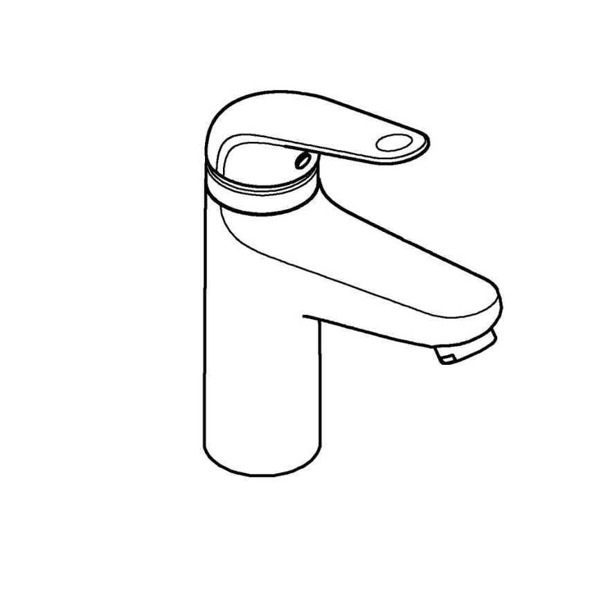 GROHE 24327001 - SWIFT tvättställsblandare, storlek M, polerad krom