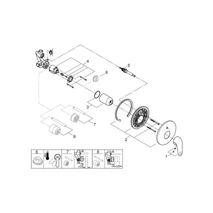 GROHE 24336001 - Badkarsblandare SWIFT DN 15, polerad krom