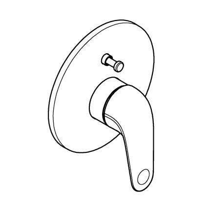 GROHE 24336001 - Badkarsblandare SWIFT DN 15, polerad krom