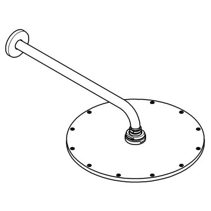 GROHE 26066AL0 - Duschhuvud RAINSHOWER COSMOPOLITAN 310 380 mm grafit