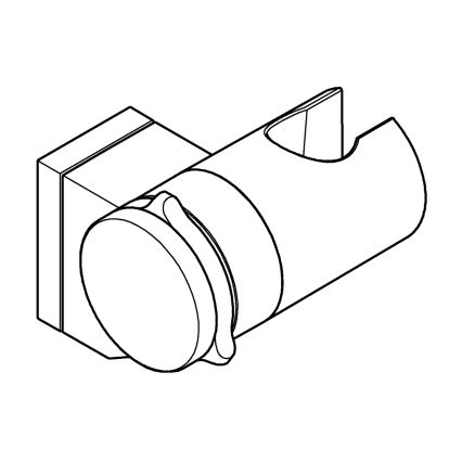 GROHE 261832431 - Väggfäste för dusch VITALIO UNIVERSAL svart