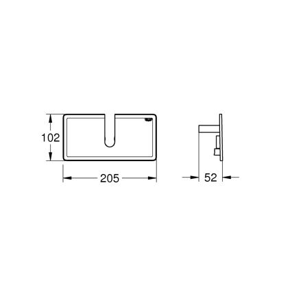 GROHE 26362LN1 - EUPHORIA-hylla 150 mm vit