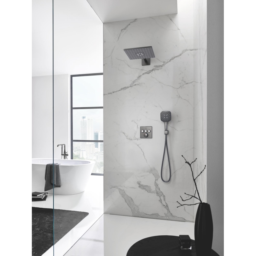 GROHE 26370AL0 - Väggmonterad anslutningsvinkel EUPHORIA CUBE DN 15 grafit