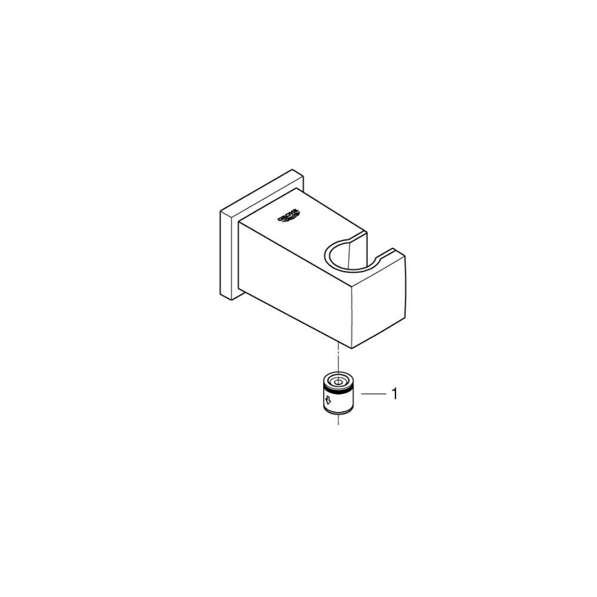 GROHE 26370DC0 - Väggböj EUPHORIA CUBE DN 15 i rostfritt stål