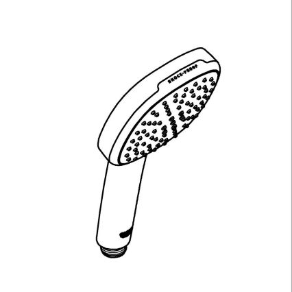 GROHE 263972431 - VITALIO COMFORT 110 handdusch 162 × 110 mm svart