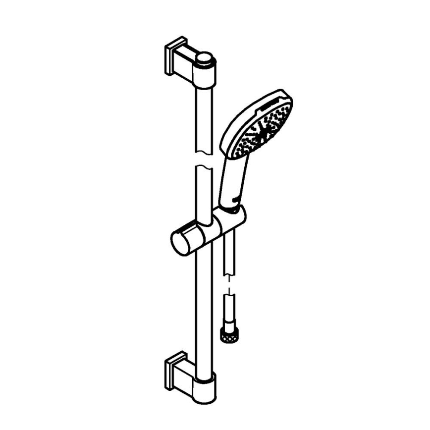 GROHE 2639810E - Duschset VITALIO COMFORT 110 600 mm blankkrom