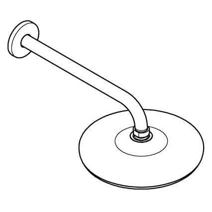 GROHE 26412000 - Duschhuvud TEMPESTA 210 286 mm blank krom