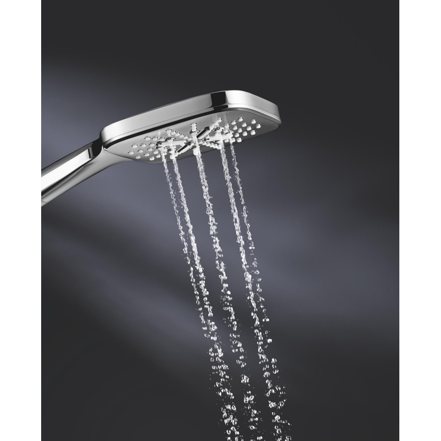 GROHE 26550000 - Handdusch RAINSHOWER SMARTACTIVE 130 CUBE blank krom