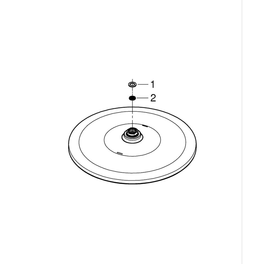 GROHE 26569000 - RAINSHOWER takdusch 310 mm, blank krom