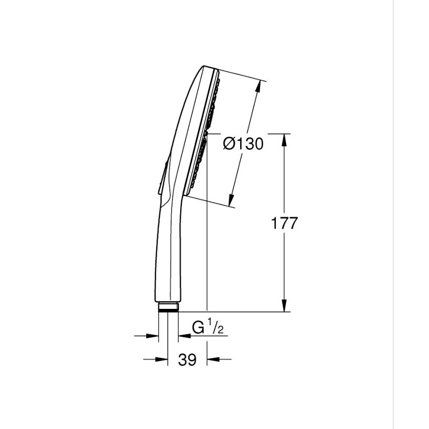 GROHE 26574GN0 - Handdusch RAINSHOWER SMARTACTIVE 130 i guld