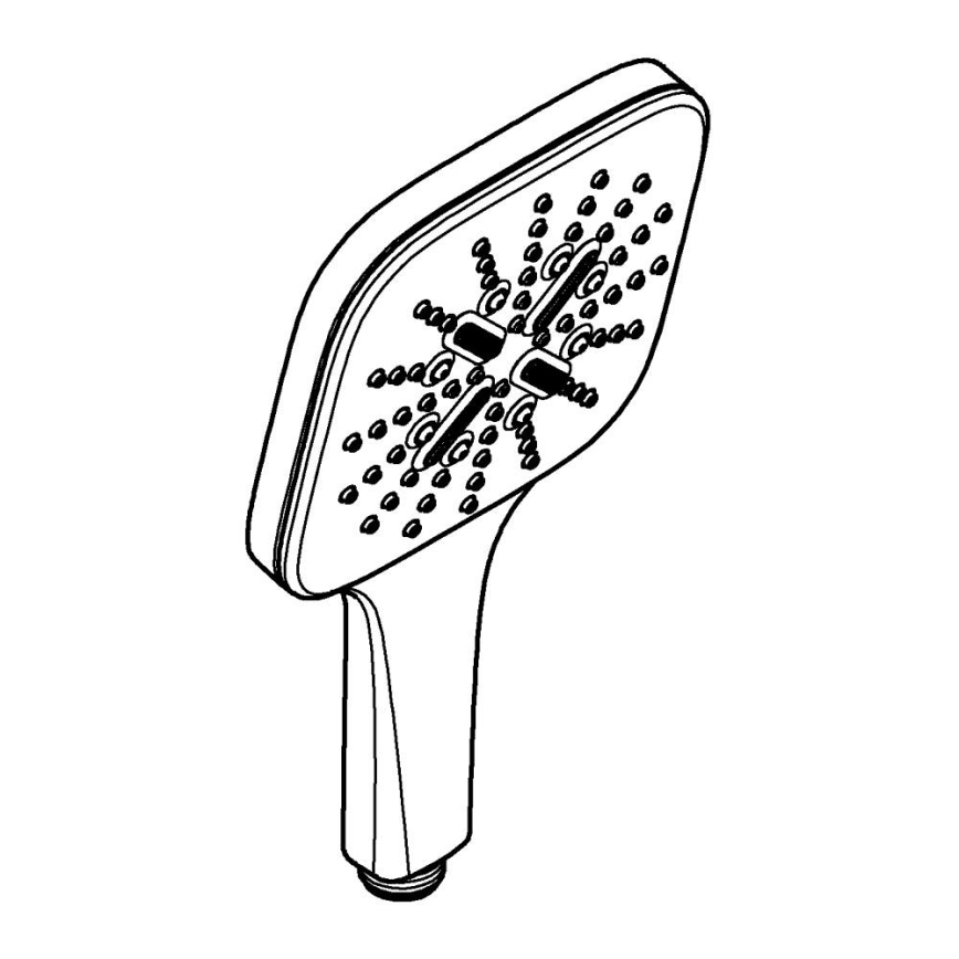 GROHE 26582DC0 - Handdusch RAINSHOWER SMARTACTIVE 130 CUBE i rostfritt stål