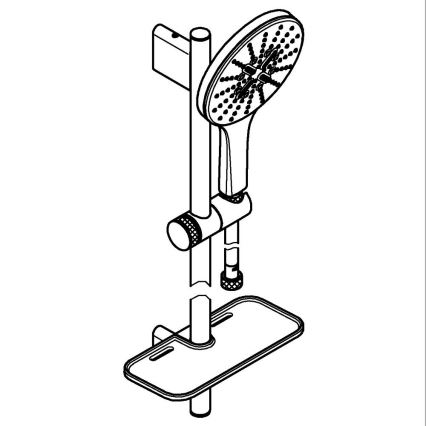 GROHE 26594000 - Duschset RAINSHOWER SMARTACTIVE 150 900 mm polerad krom