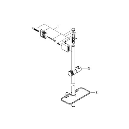 GROHE 26599000 - Duschstång VITALIO SMARTACTIVE 600 mm blank krom