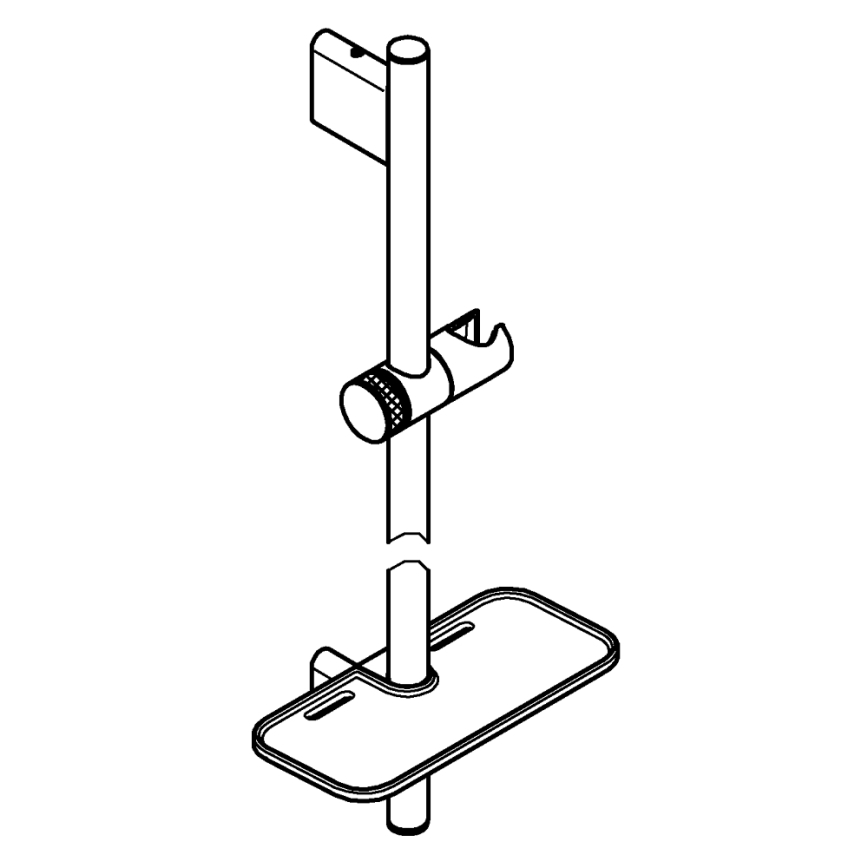 GROHE 26603000 - Duschstång RAINSHOWER SMARTACTIVE 900 mm blank krom
