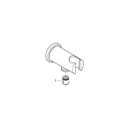 GROHE 26658000 - Vägganslutning med integrerat duschfäste Ø 48 mm, krom