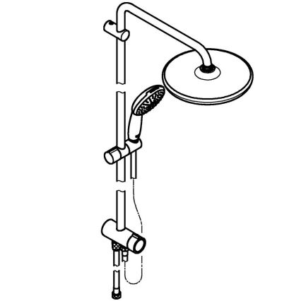 GROHE 266802431 - Duschsystem VITALIO START SYSTEM 250 390 mm svart