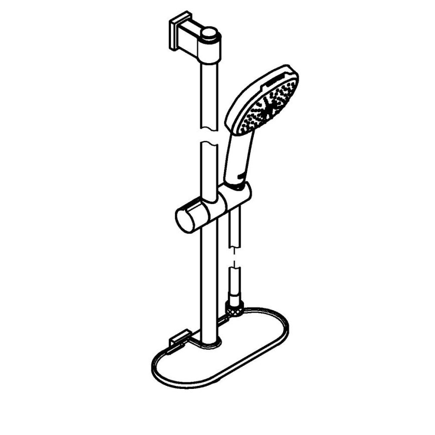 GROHE 26929001 - Duschset VITALIO COMFORT 110 600 mm polerad krom