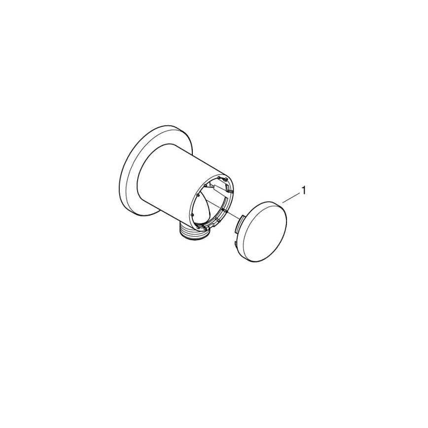 GROHE 26963001 - Vägganslutning VITALIO UNIVERSAL 12” polerad krom