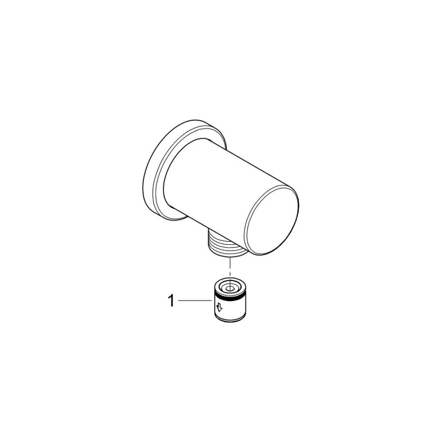 GROHE 27057GL0 - RAINSHOWER vägganslutningsvinkel, guld