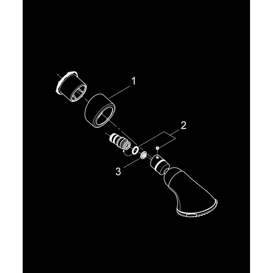 GROHE 27062000 - Duschhuvud RELEXA 100 Five 95 mm blankkrom