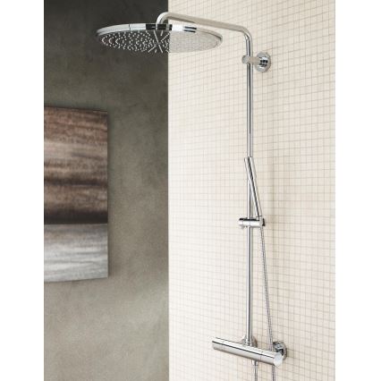 GROHE 27174001 - Duschsystem RAINSHOWER SYSTEM 400 450 mm blank krom