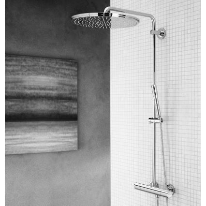 GROHE 27174001 - Duschsystem RAINSHOWER SYSTEM 400 450 mm blank krom