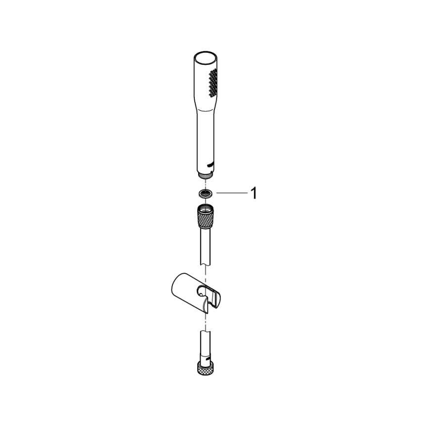 GROHE 27369000 - Duschset EUPHORIA COSMOPOLITAN STICK 1500 mm blank krom