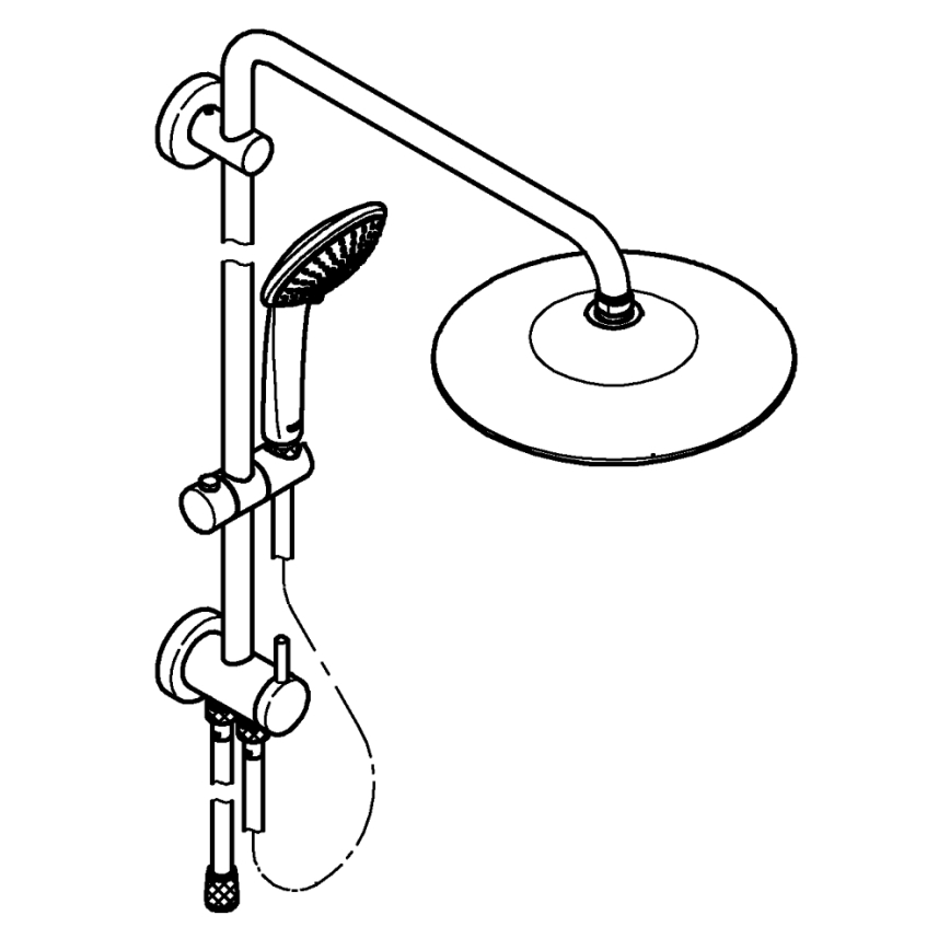 GROHE 27421002 - Duschsystem EUPHORIA 260 blank krom
