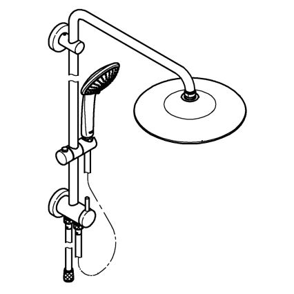 GROHE 27421002 - Duschsystem EUPHORIA 260 polerad krom