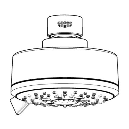 GROHE 27591001 - Duschhuvud TEMPESTA COSMOPOLITAN 100 100 mm polerad krom