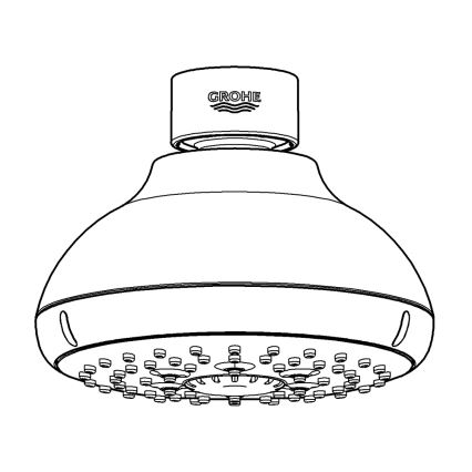 GROHE 27606001 - Duschhuvud NEW TEMPESTA 100, 100 mm, blank krom