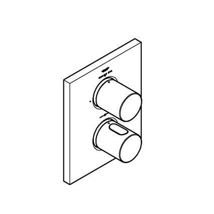 GROHE 27618000 - Termostatkåpa GROHTHERM F blank krom