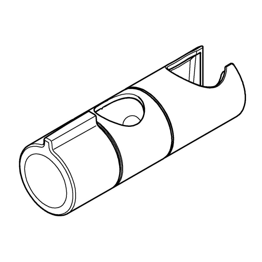 GROHE 27723001 - Glidfäste VITALIO UNIVERSAL för duschstång Ø 22 mm, krom