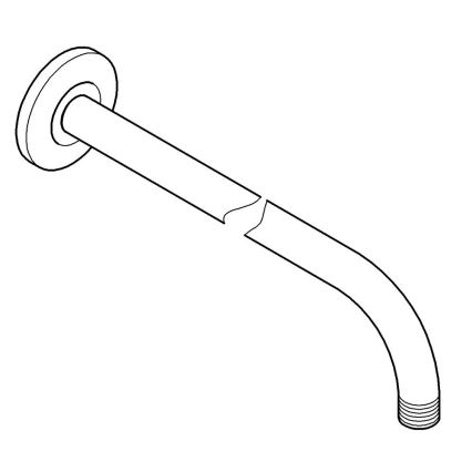 GROHE 27851000 - Duscharm TEMPESTA 400 mm blank krom